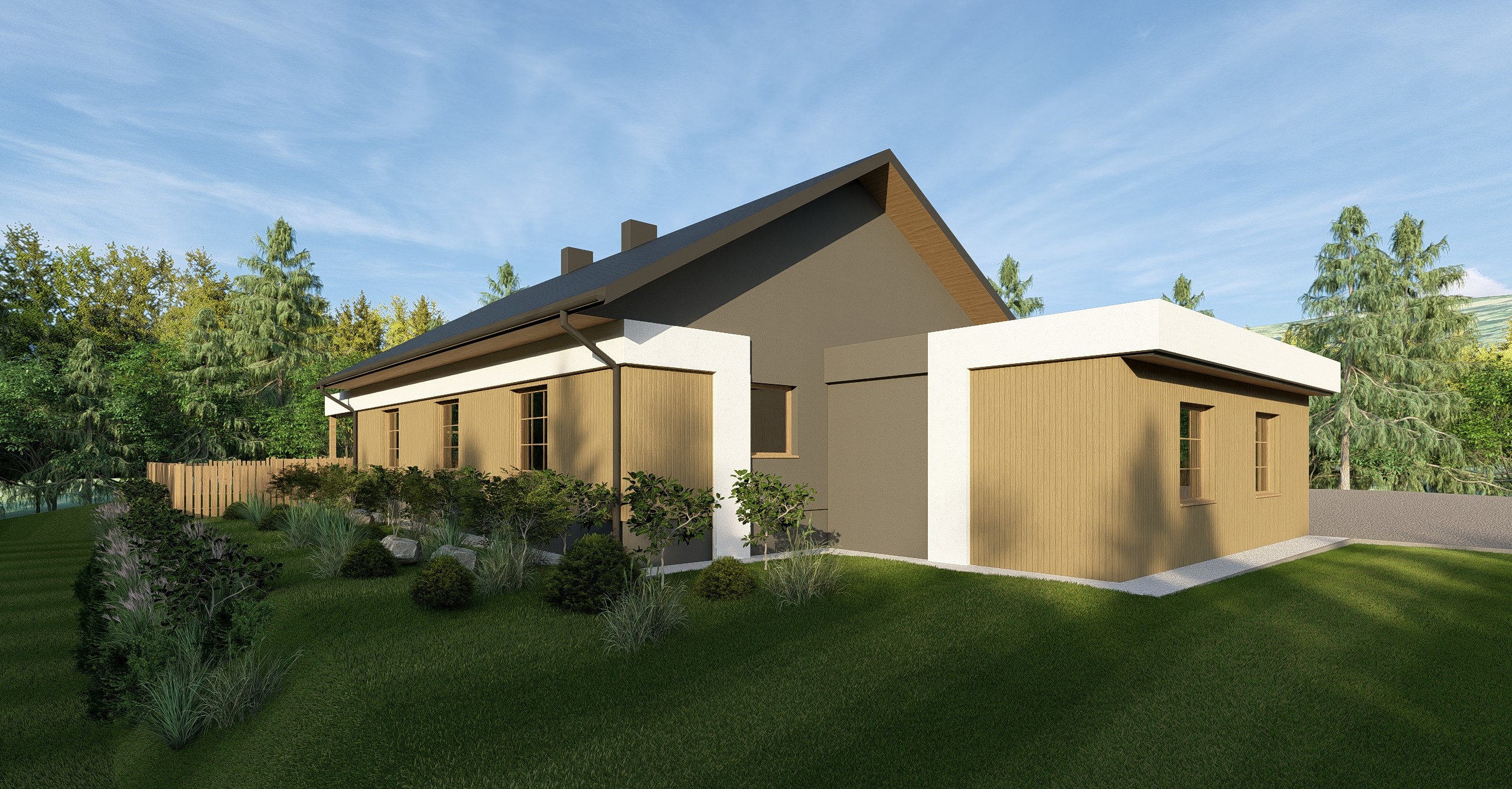 Metamorfoza starego domu w nowoczesny, rustykalny dom – projekt elewacji z efektem wow