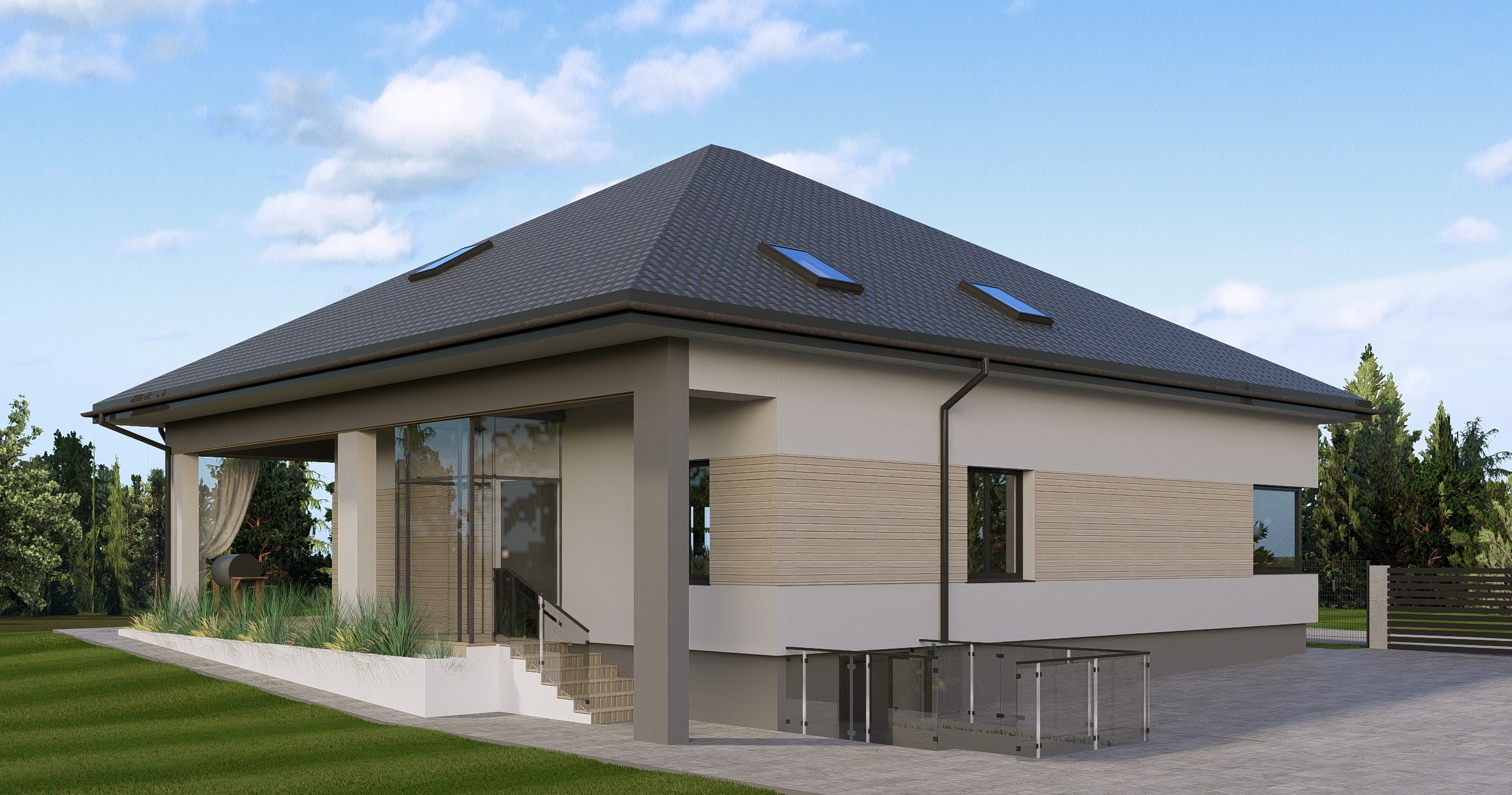 Projekt elewacji domu przed modernizacją – metamorfoza rodzinnego domu w Soninie