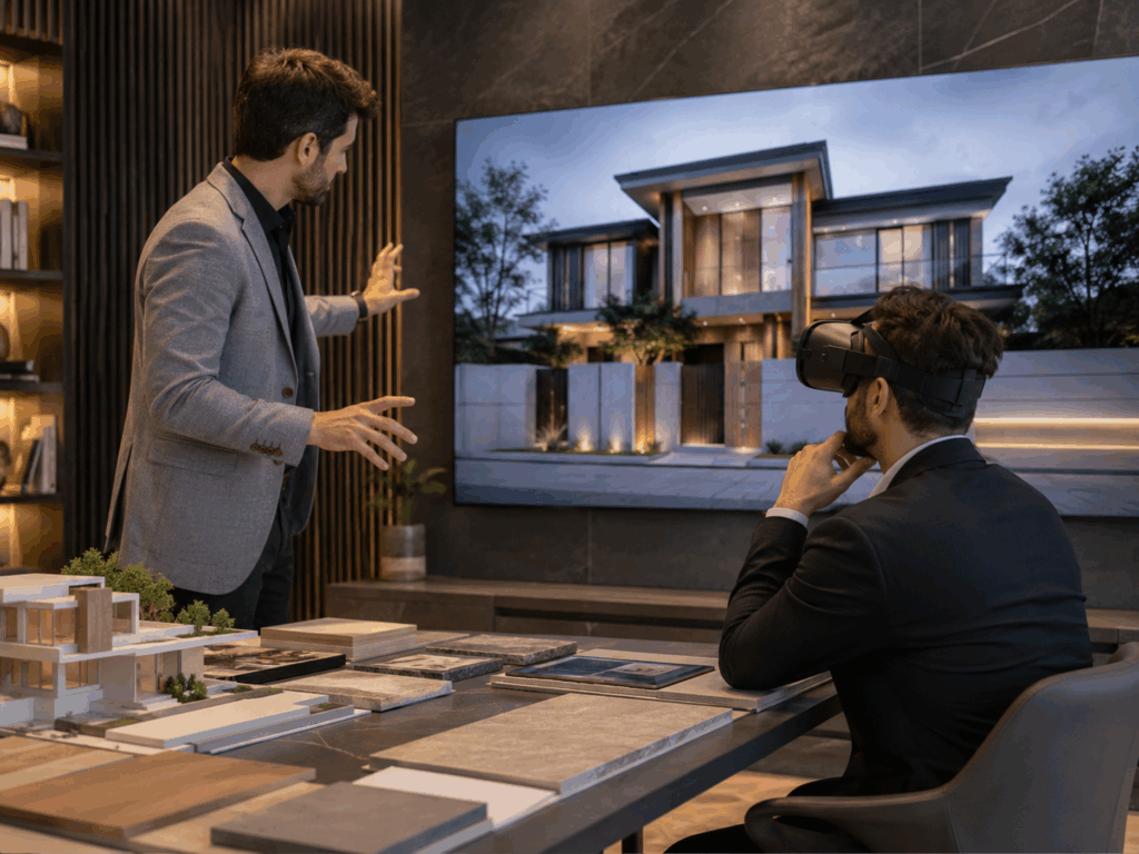 projekt elewacji w VR Witwicki Architekt VR